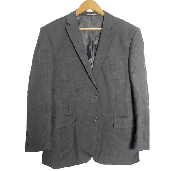 Mantoni Mens Gray 100% Virgin Wool Suit Jacket Blazer Italy Super 140s Size 44 - Picture 14 of 14